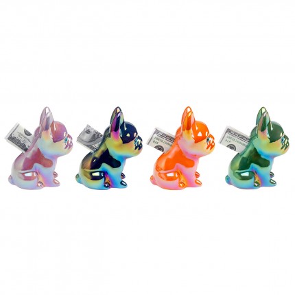 Spaarpot glanzende puppy's (4/set) Kare Design