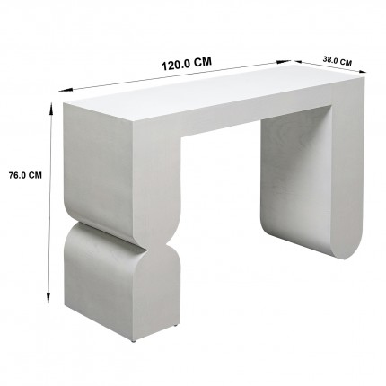 Console Curve 120x38cm white Kare Design Console Curve 120x38cm white Kare Design