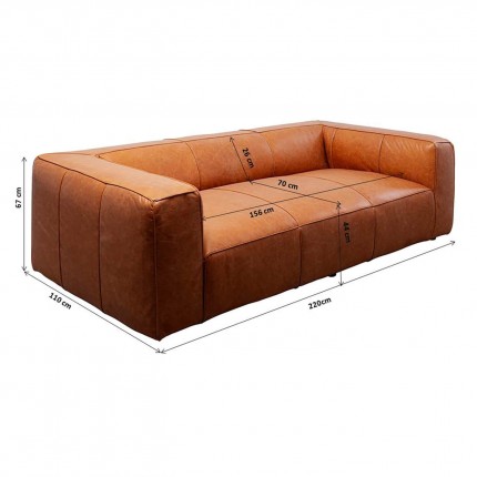 Sofa Cubetto 3-Seater light brown Kare Design Sofa Cubetto 3-Seater light brown Kare Design