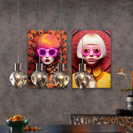 Schilderij LED Fancy blond 55x75cm Kare Design