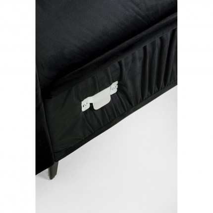 Corner sofa bed Moon right black Kare Design