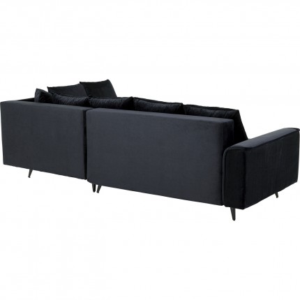 Corner sofa bed Moon right black Kare Design
