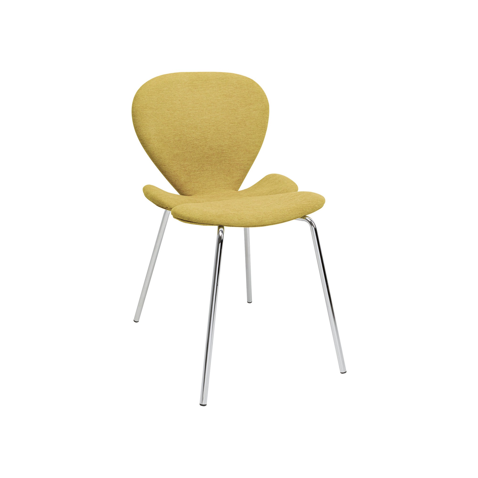 Chaise Soft Petal jaune moutarde