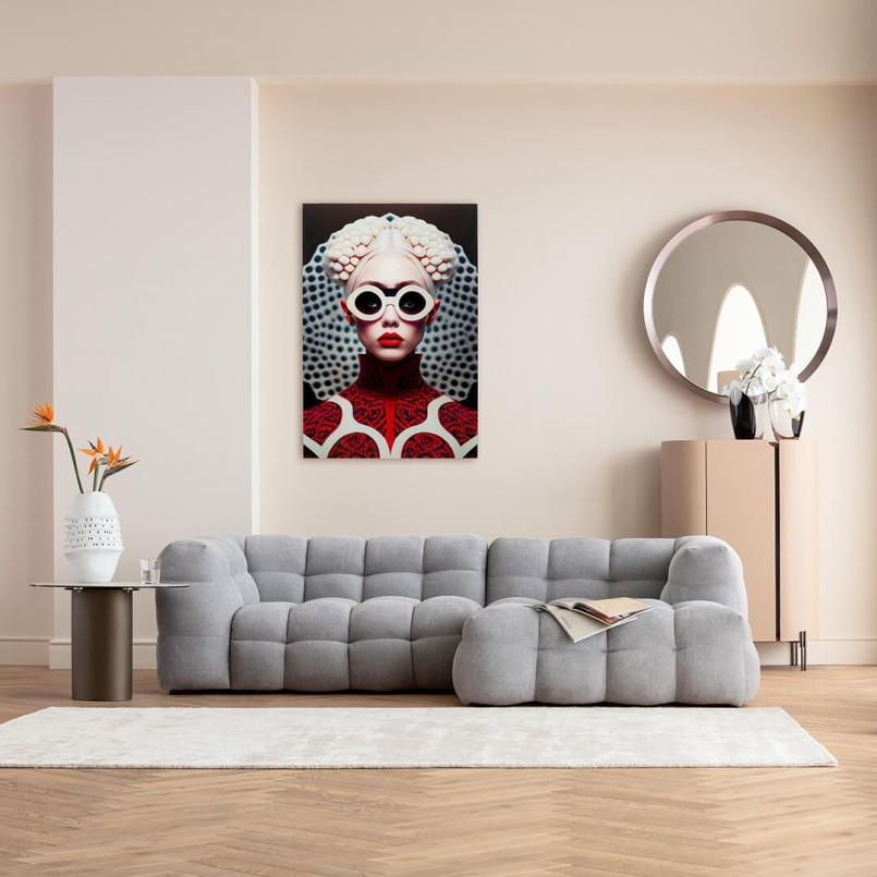Wandfoto Vibe vrouw 80x120cm Kare Design