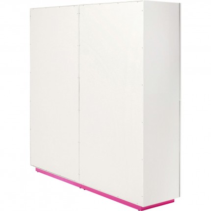 Cabinet Tresor white and pink Kare Design