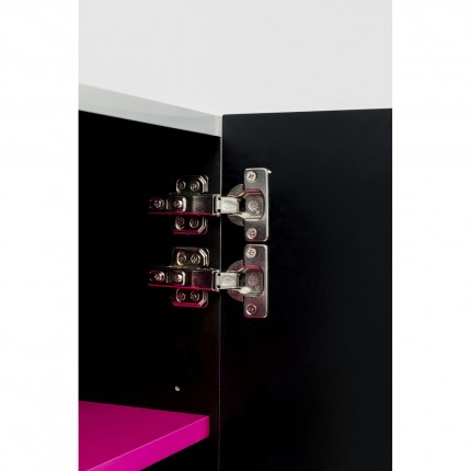 Cabinet Tresor white and pink Kare Design