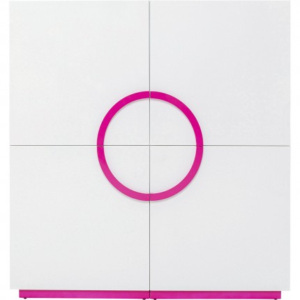 Dressoir Tresor wit en roze Kare Design