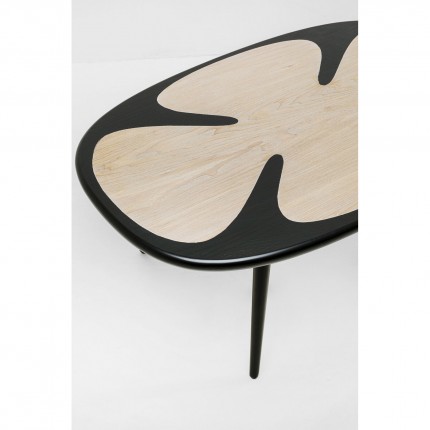Salontafel Petal 90x60cm zwart Kare Design