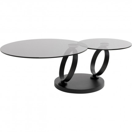 Salontafel Beverly gerookt glas Kare Design
