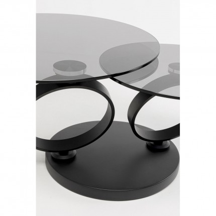 Salontafel Beverly gerookt glas Kare Design
