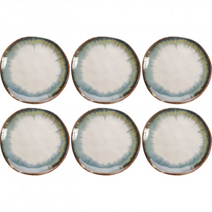Borden Organic Ø20cm wit (6/Set) Kare Design