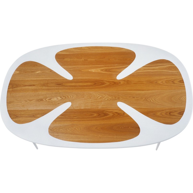 Table Petal Nature blanc 200x100cm