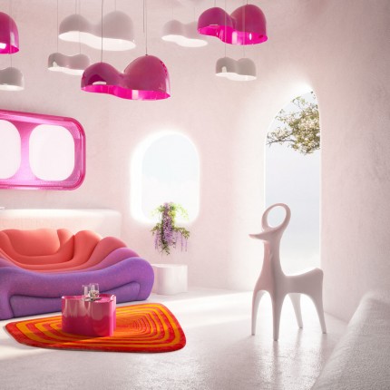 Woonaccessoires reekalf wit 115cm Kare Design