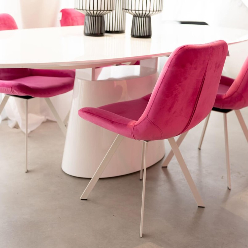 Draaistoel Baron roze Kare Design