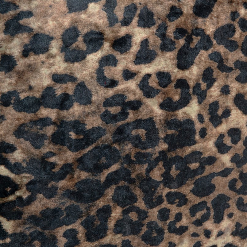 Kussen met luipaardprint en franjes - Kare Design