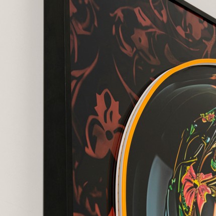 Wandfoto LED gloeilamp 80x120cm Kare Design