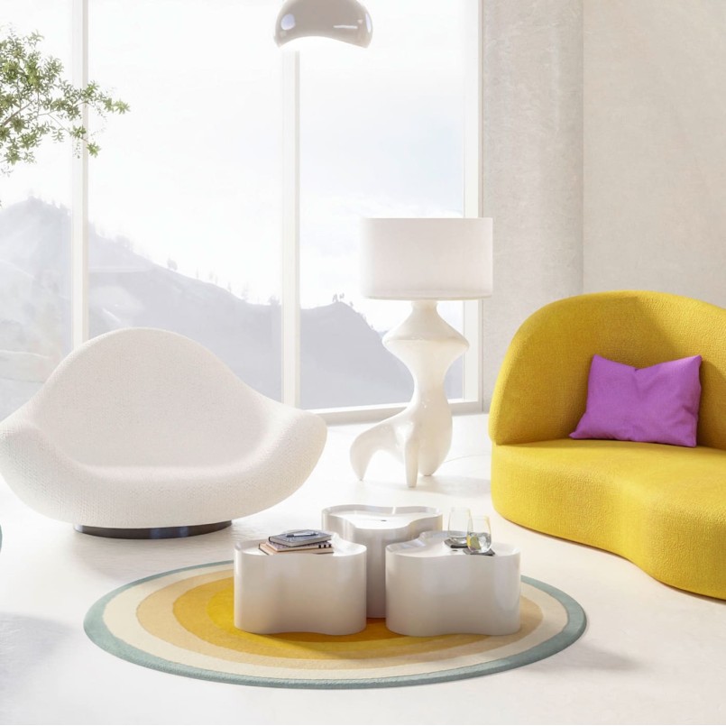 Vloerkleed Aura Ø200cm Kare Design