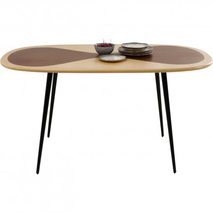 Eettafel Petal 150x90cm zwart Kare Design