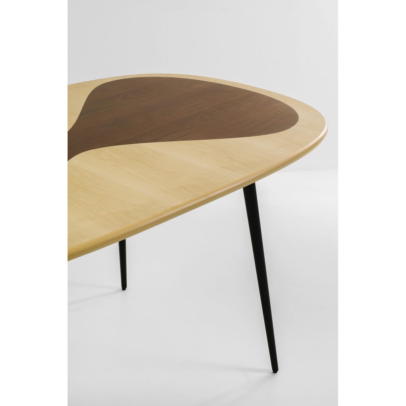 Table Petal Nature noir 150x90cm