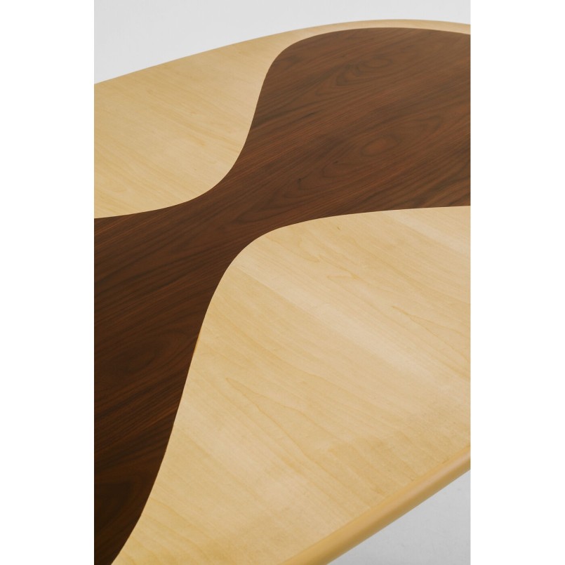 Table Petal Nature noir 150x90cm