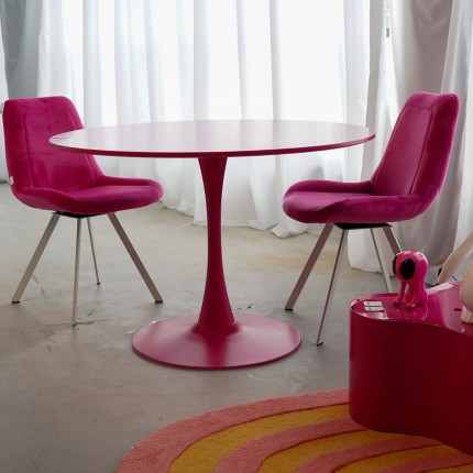 Eettafel Schickeria Ø110cm roze Kare Design Eettafel Schickeria Ø110cm roze Kare Design