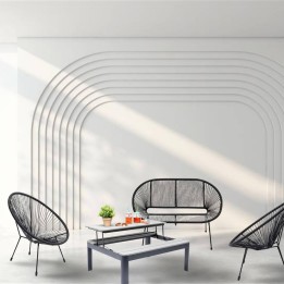 Tuinmeubilair Acapulco Happy Day grijs Kare Design