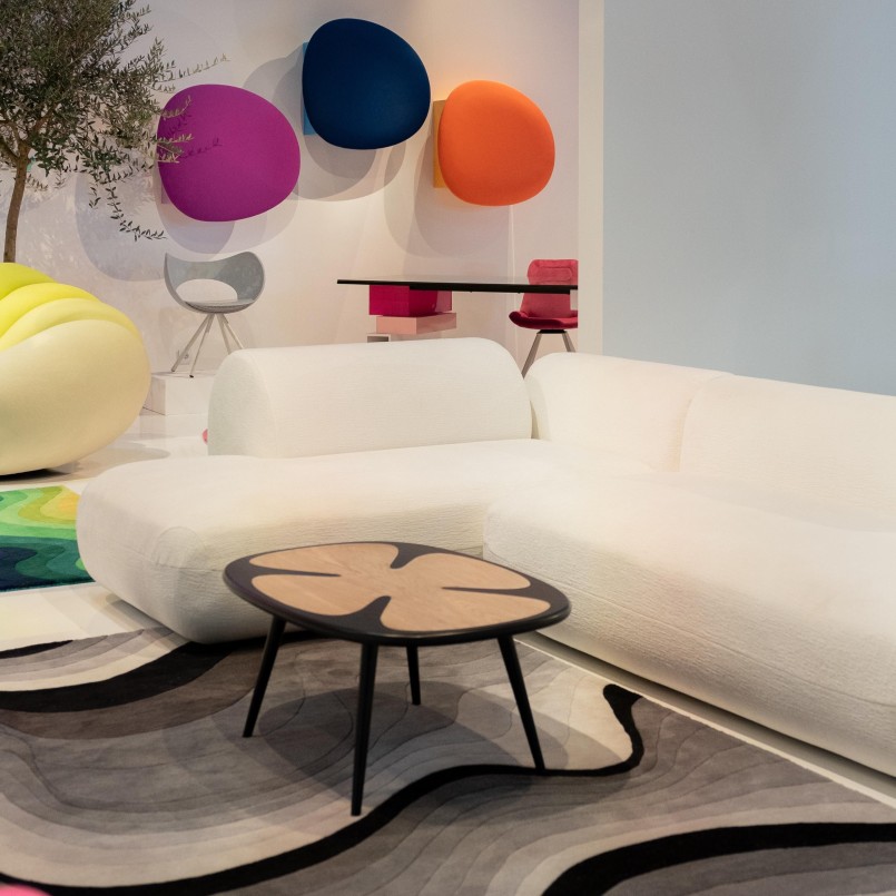 Salontafel Petal 90x60cm zwart Kare Design