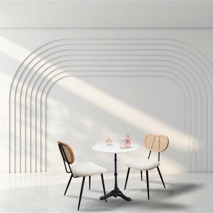 Set table and 2 chairs white Bistrot Rosali Kare Design Set table and 2 chairs white Bistrot Rosali Kare Design