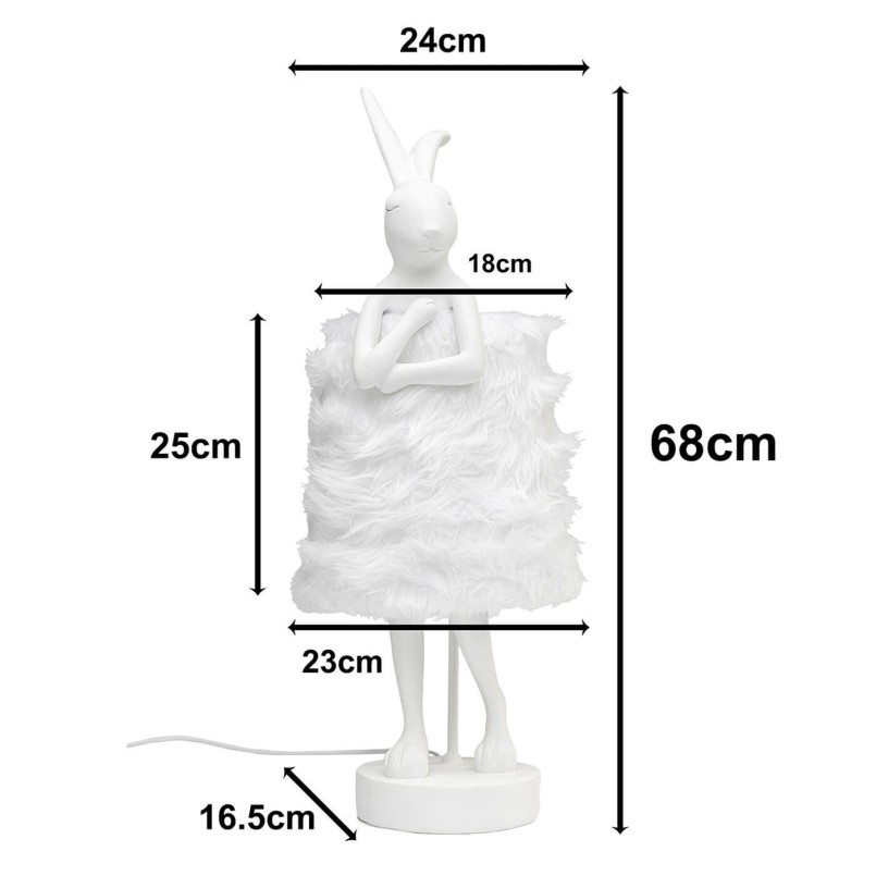 Lamp voor wit langharig konijn - Dier - Kare Design