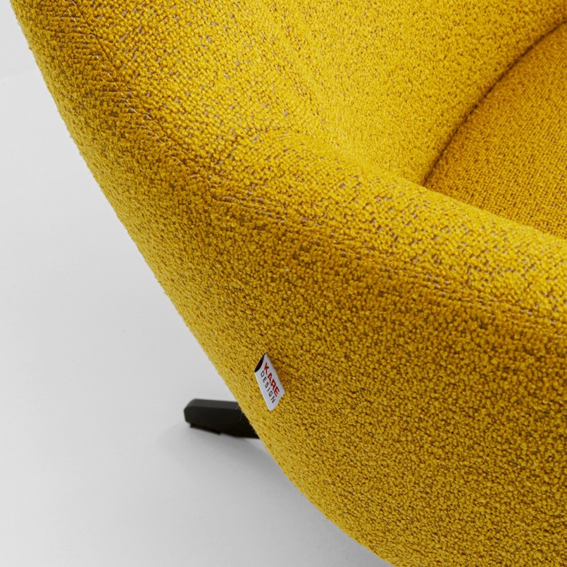 Draaifauteuil Mimi geel Kare Design