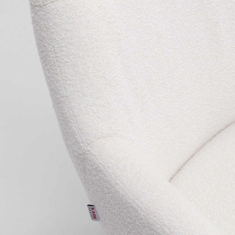 Draaifauteuil Mimi creme Kare Design