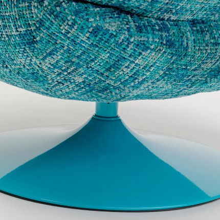 Swivel Armchair Cosy blue Kare Design