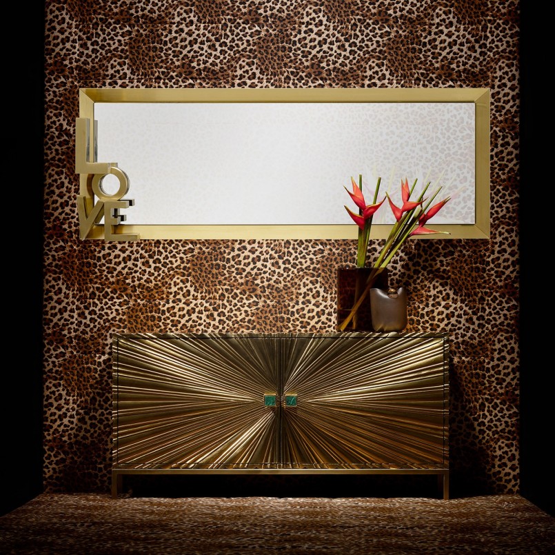 Eigentijds gouden dressoir - Illumino - Kare Design