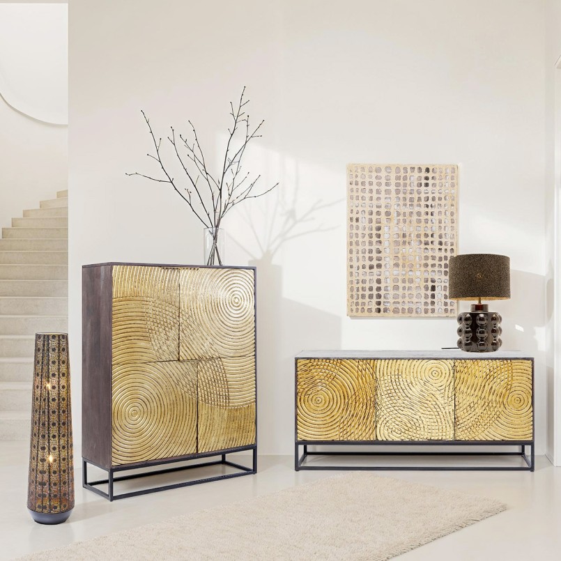 Bruine porseleinen lamp - Calamaro - Kare Design