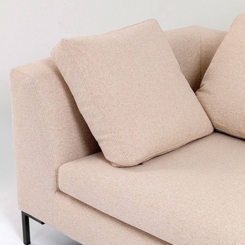 Beige contemporary corner sofa - Gianni - Kare Design