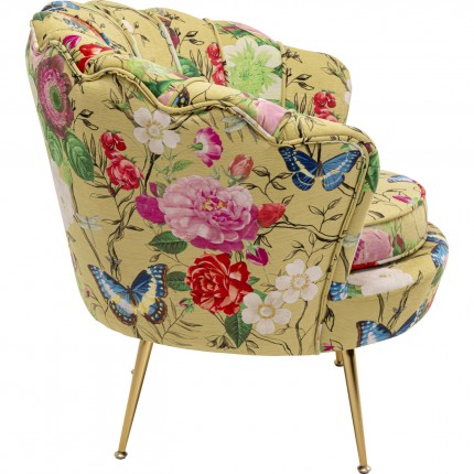 Fauteuil Water Lily Flower Fever geel Kare Design