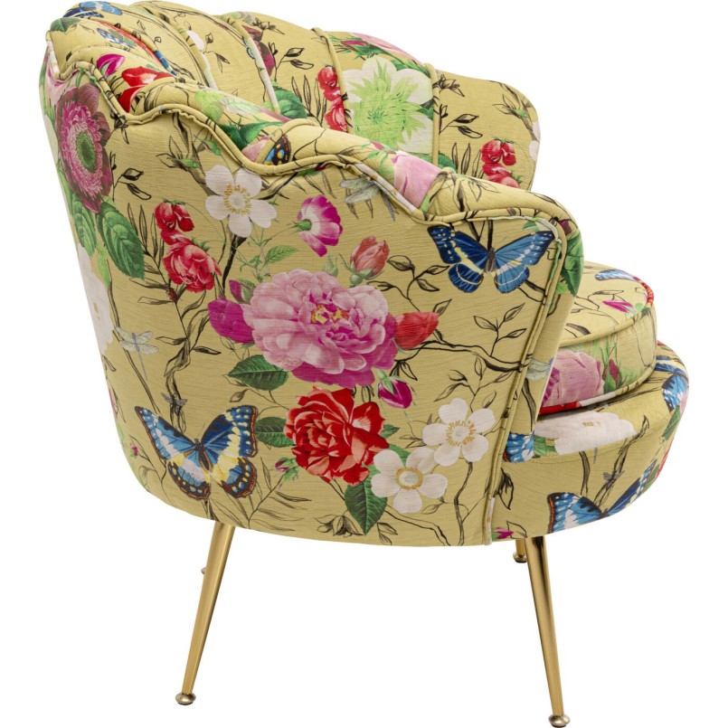 Fauteuil Water Lily doré Flower Fever jaune