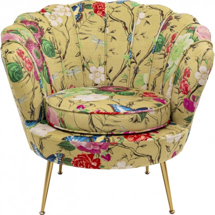 Fauteuil Water Lily Flower Fever geel Kare Design