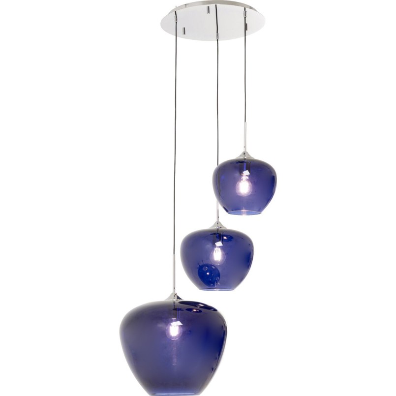 Hanglamp Sphere 3 blauw Kare Design