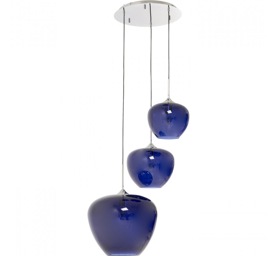 Hanglamp Sphere 3 blauw Kare Design Hanglamp Sphere 3 blauw Kare Design