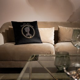 Rhinestone medallion cushion - Kare Design