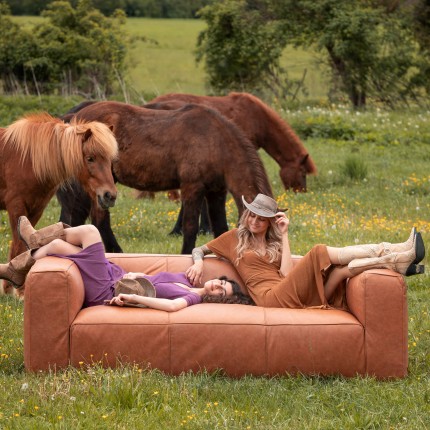 Sofa Cubetto 3-Zits lichtbruin Kare Design Sofa Cubetto 3-Zits lichtbruin Kare Design