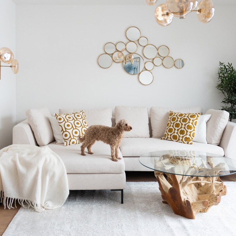 Beige hoekbank links - Gianni - Kare Design