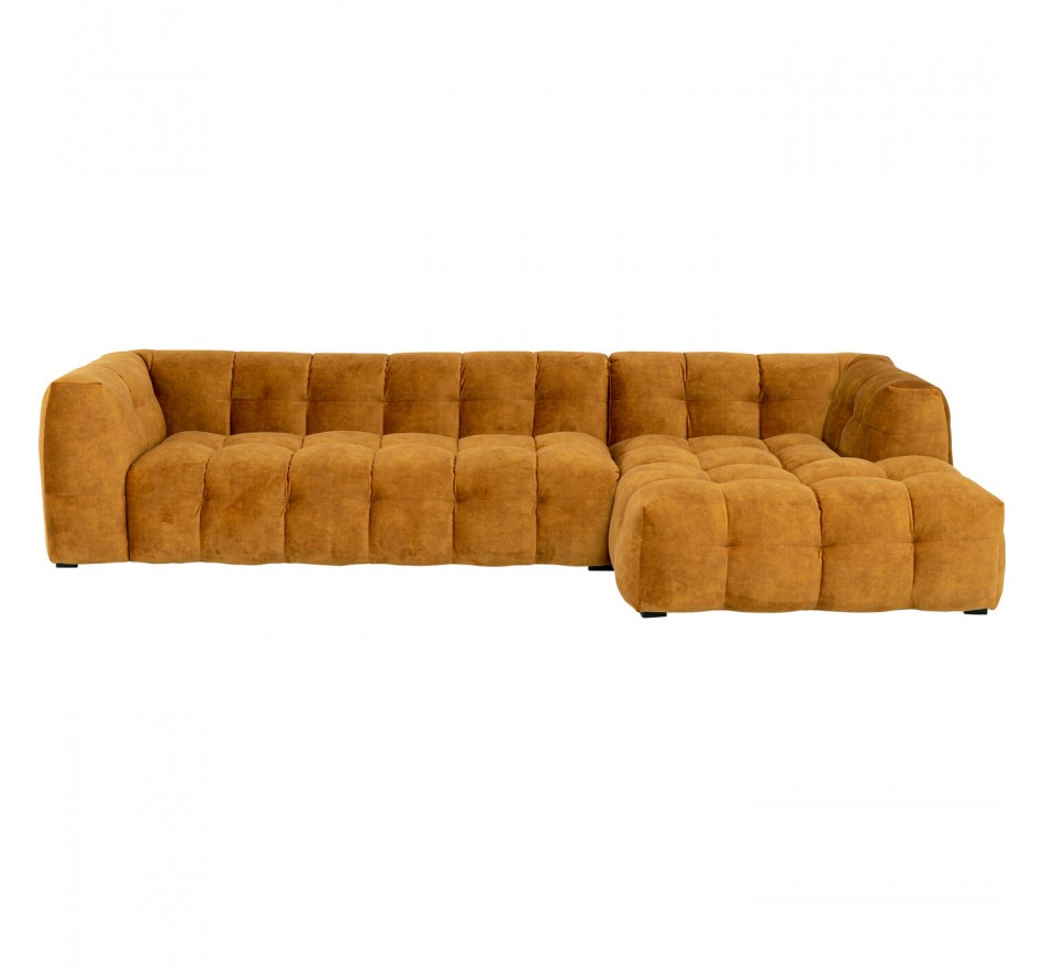 Corner Sofa Salamanca velvet ochre right Kare Design Corner Sofa Salamanca velvet ochre right Kare Design