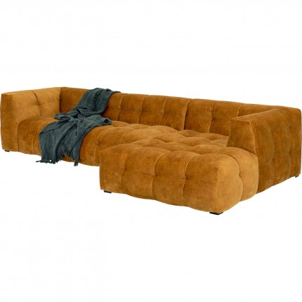 Corner Sofa Salamanca velvet ochre right Kare Design Corner Sofa Salamanca velvet ochre right Kare Design