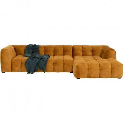 Corner Sofa Salamanca velvet ochre right Kare Design Corner Sofa Salamanca velvet ochre right Kare Design