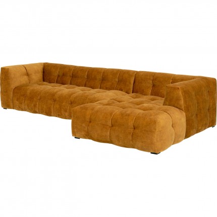 Corner Sofa Salamanca velvet ochre right Kare Design Corner Sofa Salamanca velvet ochre right Kare Design