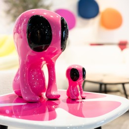 Decoratie Blobb roze 15cm Kare Design
