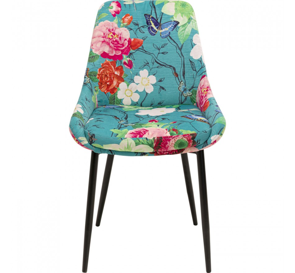 Stoel East Side Flower Fever blauw Kare Design Stoel East Side Flower Fever blauw Kare Design