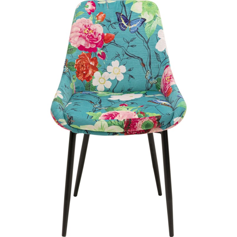 Stoel East Side Flower Fever blauw Kare Design